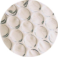 Pochettes bulles dair métallisées 165x165 Argent