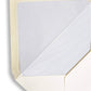 Enveloppe patte pointue Vergé ivoire 110x225 doublée Soie Gris