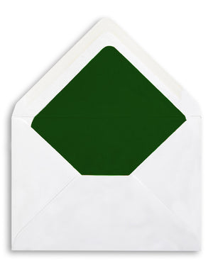 Enveloppe patte pointue velin blanc 120x180 doublée Soie Amazone