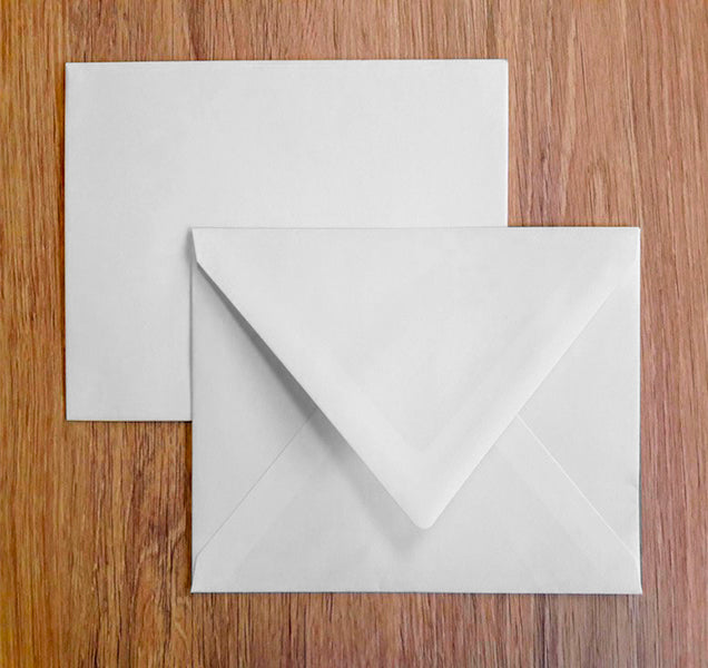 Enveloppes Elégance patte pointue 185X185 Blanc 120g