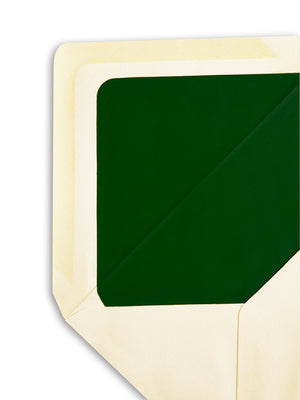 Enveloppe patte pointue velin ivoire 114x162 doublée Soie Amazone