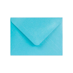 Enveloppes Perlescentes C7 82x113 Bleu bébé 120g