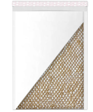 CHOCPACK® - Pochette matelassée papier ondulé blanc - 100x165