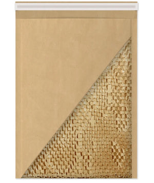 CHOCPACK® - Pochette Kraft matelassée papier ondulé - 150x215