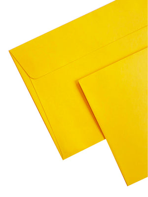 Enveloppes C5-162x229 Velin 120g Jaune Vif