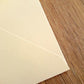 Enveloppe patte pointue Vergé ivoire 90x140 doublée Soie Amazone