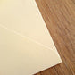 Enveloppe patte pointue Vergé ivoire 90x140 doublée Soie Blanc