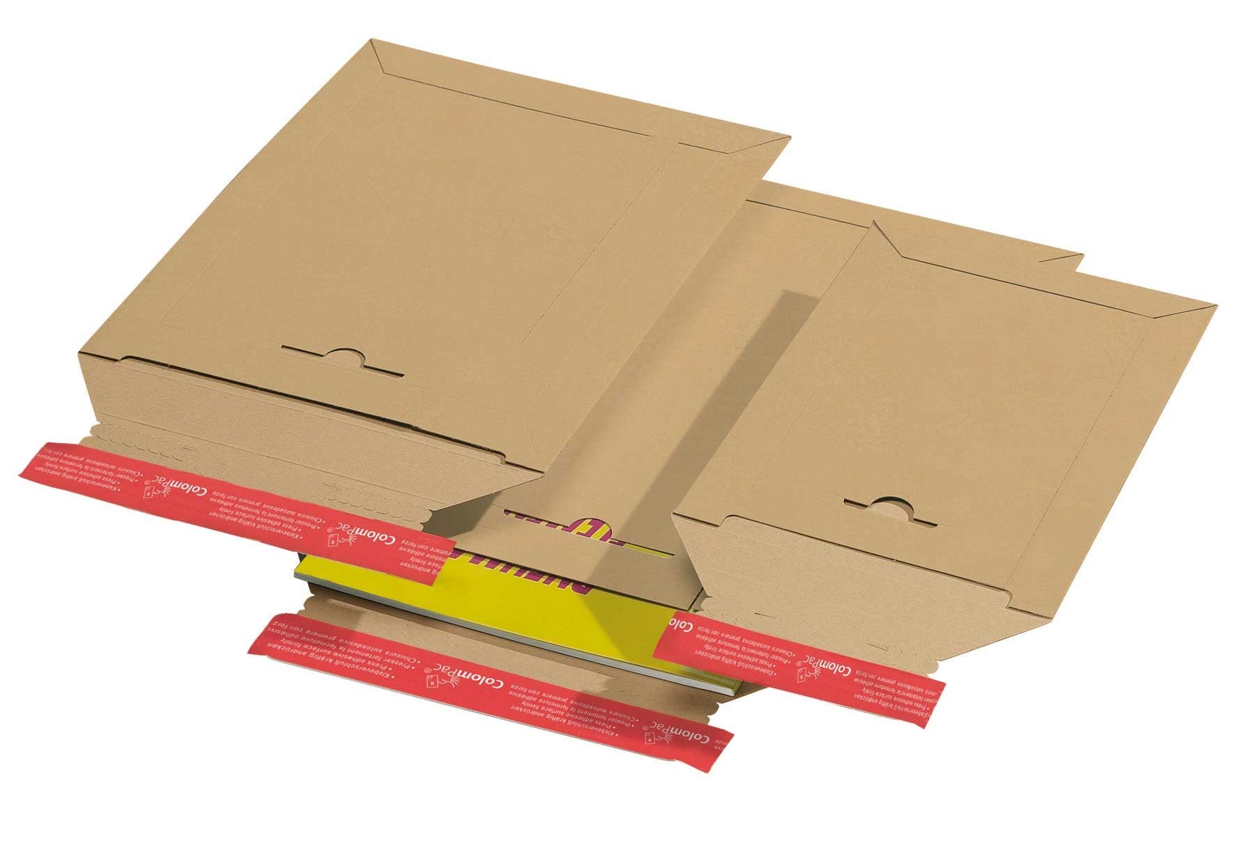 Pochette dexpédition refermable en carton rigide brun 215x270