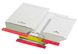 Pochette dexpédition refermable carton rigide blanc 320x455
