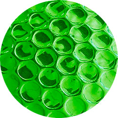 Pochettes bulles dair métallisées 165x165 Vert