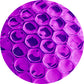 Pochettes bulles dair métallisées 165x165 Violet