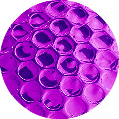 Pochettes bulles dair métallisées 165x165 Violet