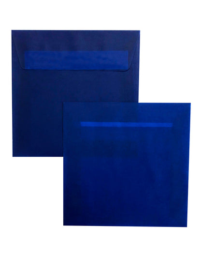 Enveloppes 125X125 Calque Bleu Marine 100g