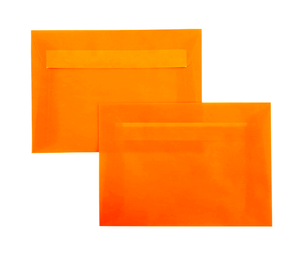 Enveloppes C6-114X162 Calque Orange 100g