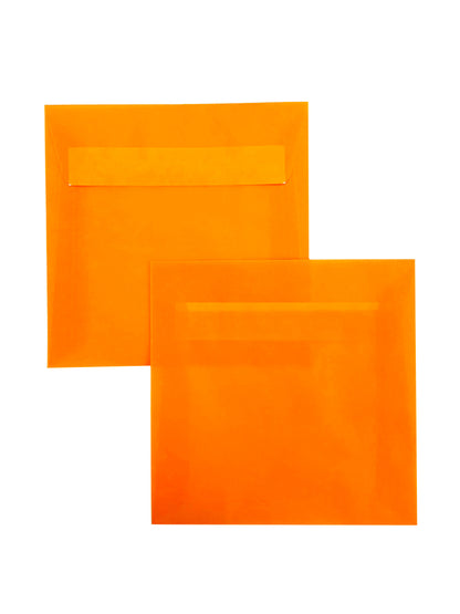 Enveloppes 125X125 Calque Orange 100g