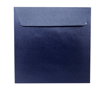Enveloppes Perlescentes 155x155 Bleu nuit 120g