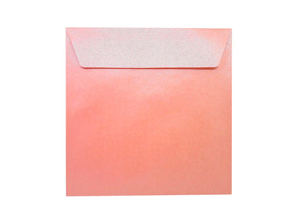 Enveloppes Perlescentes 170x170 Rose 120g
