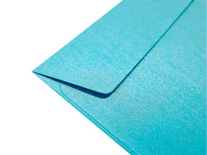 Enveloppes Perlescentes DL-110x220 Bleu 120g