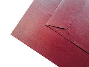 Enveloppes Perlescentes 170x170 Aubergine 120g