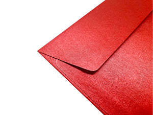 Enveloppes Perlescentes 170x170 Rouge 120g