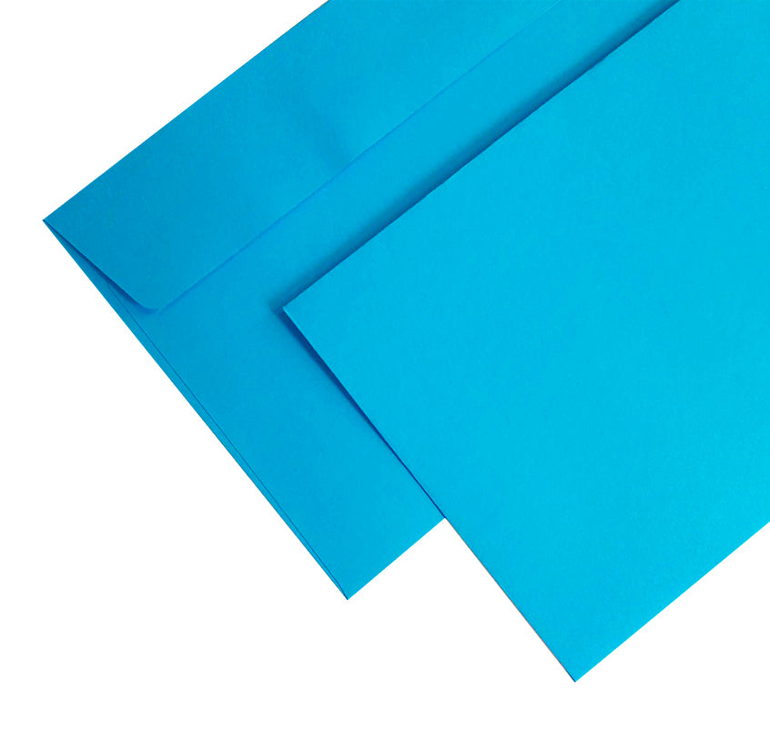 Enveloppes DL-110x220 Velin 120g Bleu Vif