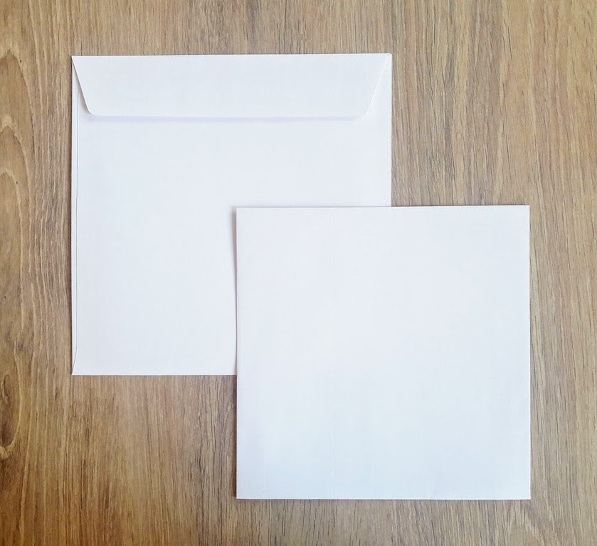 Enveloppes carrées Auto-adhésives 190X190 Blanc 120g