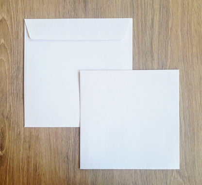 Enveloppes carrées auto-adhésives 150X150 Blanc  120g
