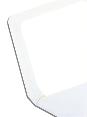 Enveloppe patte pointue vergé blanc 110x225 doublée Soie Blanche