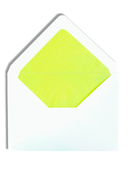 Enveloppe patte pointue vergé blanc 114x162 doublée Soie Bambou
