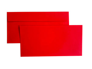 Enveloppes Colorfix DL-110x220 Rouge Foncé 120g