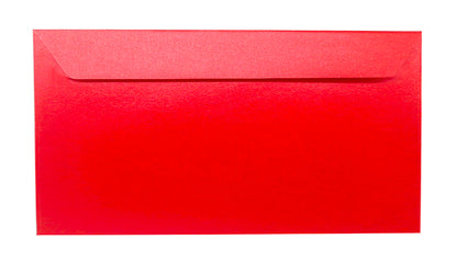 Enveloppes Perlescentes DL-110X220 Rouge 120g