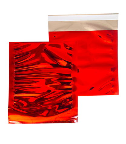 Enveloppes 165x165 Aluminium métallisé Rouge
