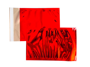 Pochettes C5-162X229 Aluminium métallisé Rouge