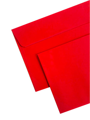 Enveloppes C5-162x229 Velin 120g Rouge Fonce