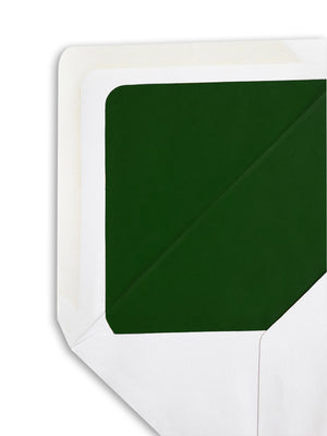 Enveloppe patte pointue vergé blanc 120x180 doublée Soie Amazone