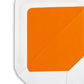 Enveloppe patte pointue velin blanc 114x162 doublée Soie Orange