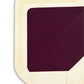 Enveloppe patte pointue velin ivoire 165x215 doublée Soie Bordeaux