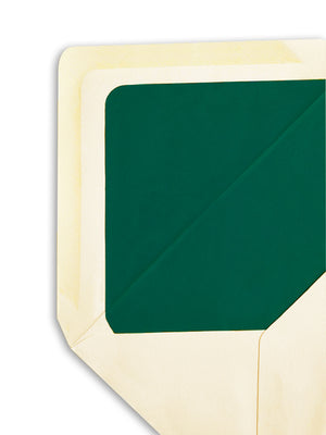 Enveloppe patte pointue velin ivoire 165x215 doublée Soie Amazone
