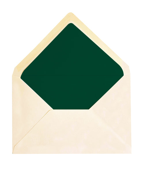 Enveloppe patte pointue Vergé ivoire 90x140 doublée Soie Amazone